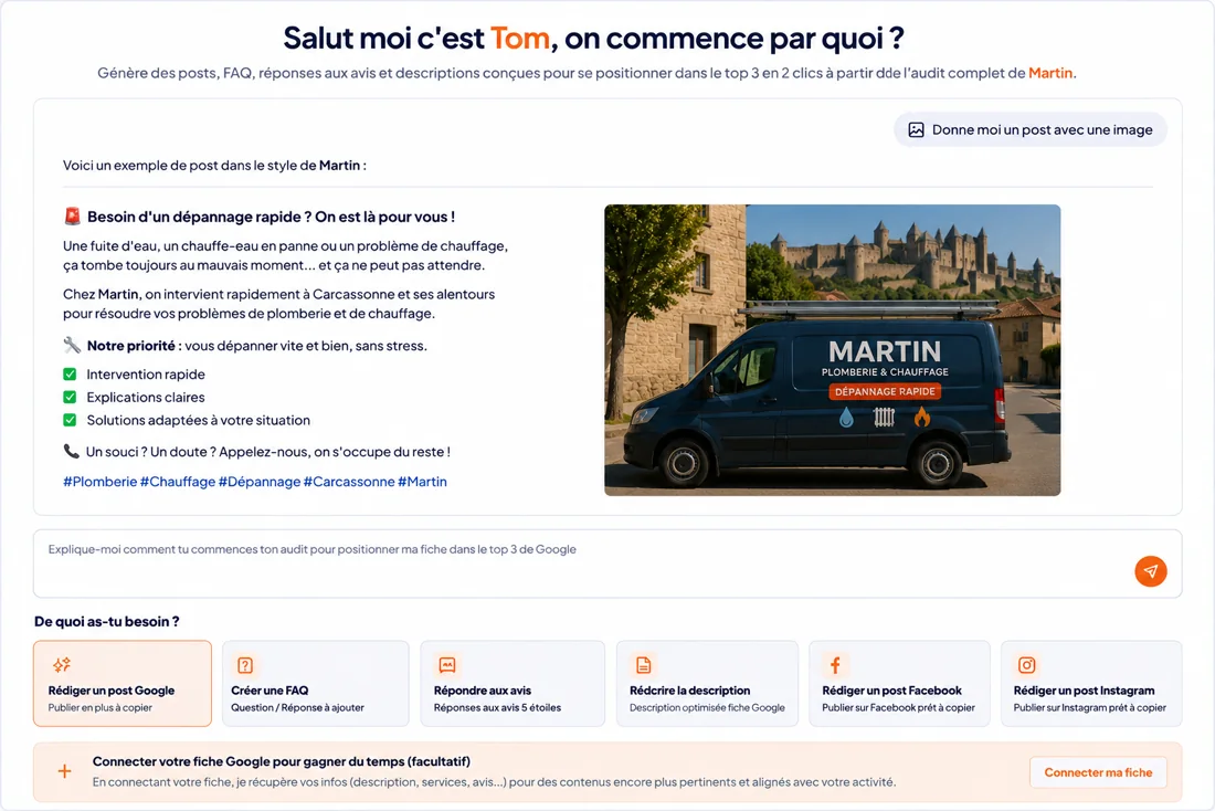 Tom, l'assistant de rédaction Lenymap